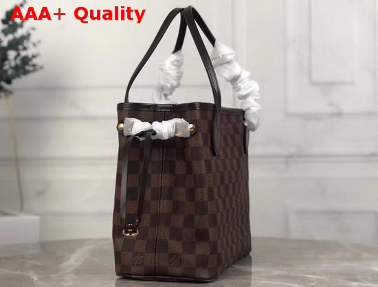 Louis Vuitton Neverfull PM Damier Ebene Canvas with Pink Interior Replica