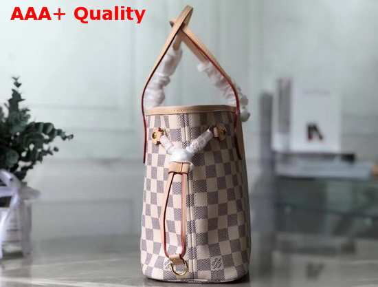 Louis Vuitton Neverfull PM in Damier Azur Canvas with Beige Interior Replica