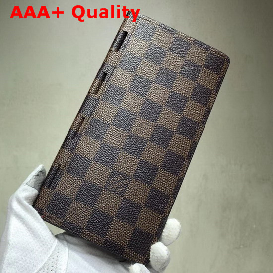 Louis Vuitton New Brazza Wallet Damier Ebene Canvas Replica