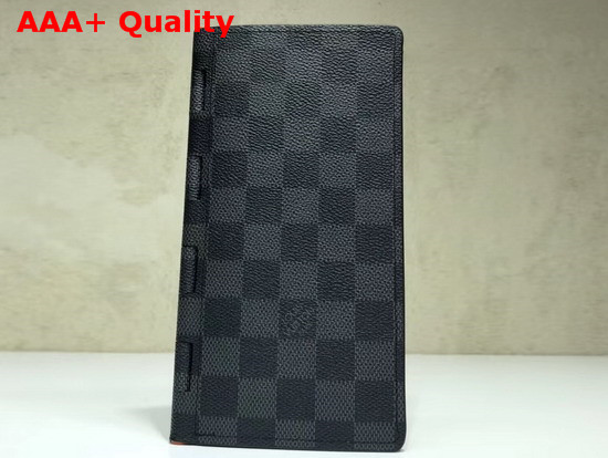 Louis Vuitton New Brazza Wallet Damier Graphite Canvas Replica