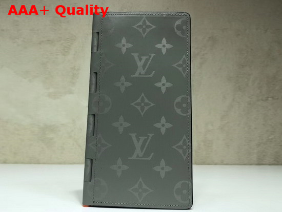 Louis Vuitton New Brazza Wallet Monogram Titanium Coated Canvas Replica