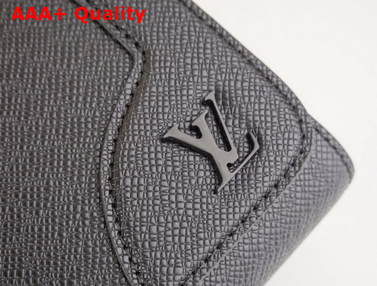 Louis Vuitton New Flap Messenger Black Taiga Leather M30807 Replica