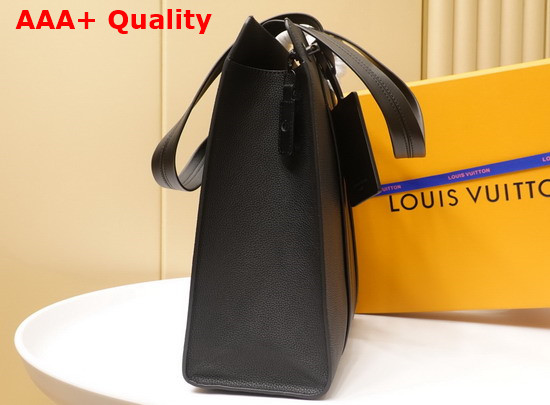 Louis Vuitton New LV Aerogram Tote in Black Grained Calf Leather M57308 Replica