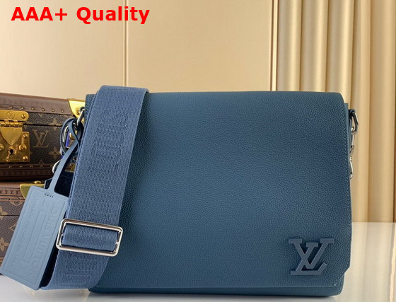 Louis Vuitton New Messenger Blue Aerogram Cowhide Leather M59327 Replica