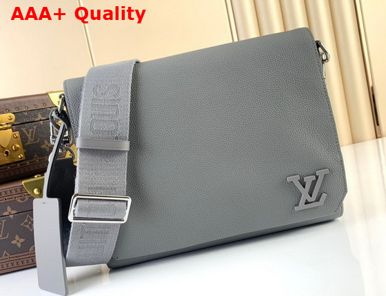 Louis Vuitton New Messenger Gray Aerogram Cowhide Leather Replica