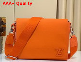 Louis Vuitton New Messenger Orange Aerogram Cowhide Leather Replica