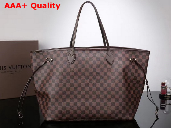 Louis Vuitton New Neverfull GM Damier Ebene Red Interior N41357 Replica