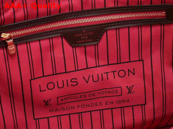 Louis Vuitton New Neverfull GM Damier Ebene Red Interior N41357 Replica