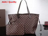 Louis Vuitton New Neverfull GM Damier Ebene Red Interior N41357 Replica