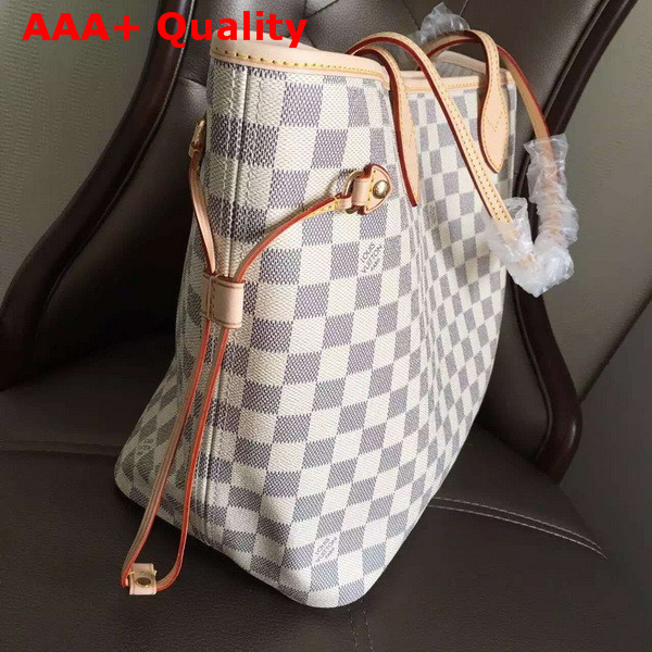 Louis Vuitton New Neverfull MM Damier Azur Canvas Replica