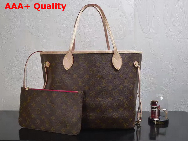 Louis Vuitton New Neverfull MM Fuchsia Interior Replica