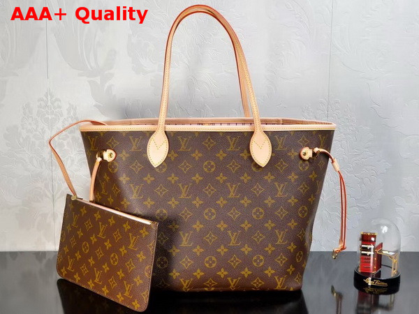 Louis Vuitton New Neverfull MM Pink Interior Replica