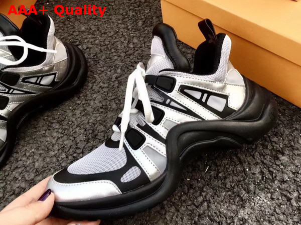 Louis Vuitton New Sci Fi Sneakers Silver Replica