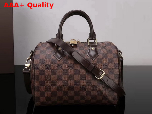 Louis Vuitton New Speedy Bandouliere 25 Damier Ebene Canvas Replica