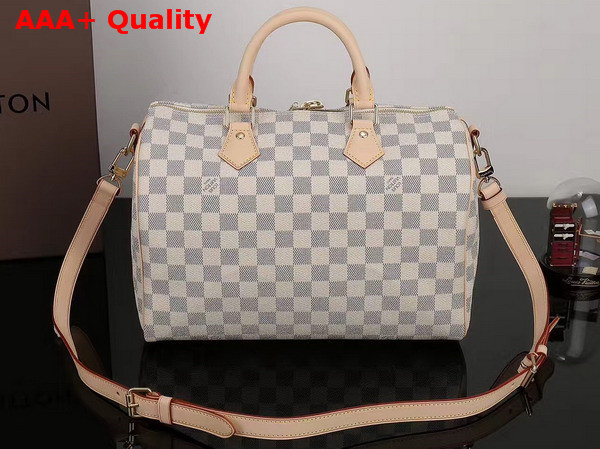 Louis Vuitton New Speedy Bandouliere 30 Damier Azur Canvas Replica