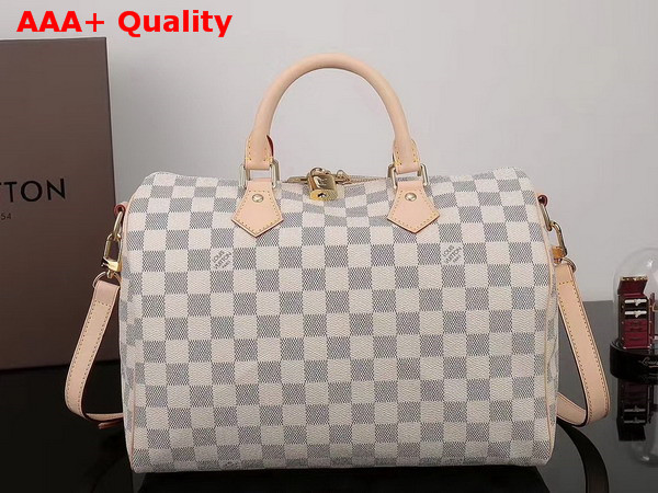 Louis Vuitton New Speedy Bandouliere 30 Damier Azur Canvas Replica