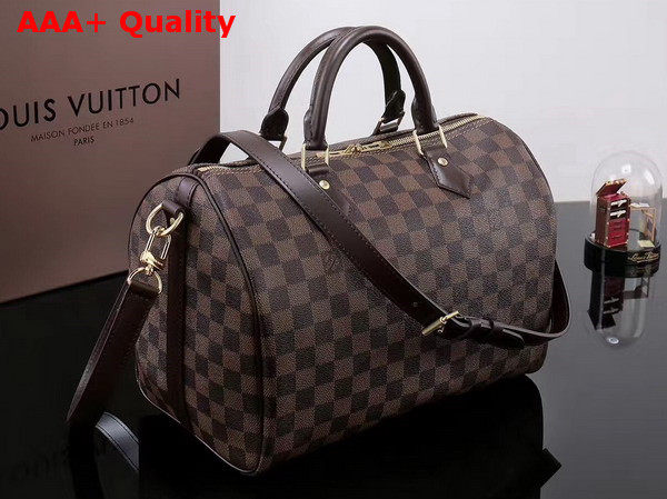 Louis Vuitton New Speedy Bandouliere 30 Damier Ebene Canvas Replica