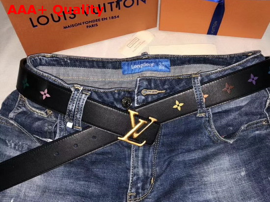 Louis Vuitton New Wave 35mm Belt Black M0078U Replica