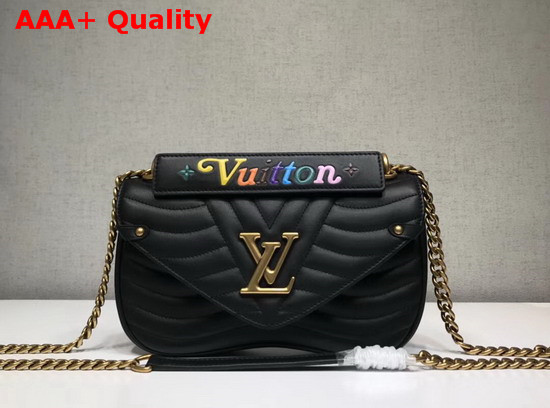 Louis Vuitton New Wave Chain Bag MM Black New Wave Leather Replica