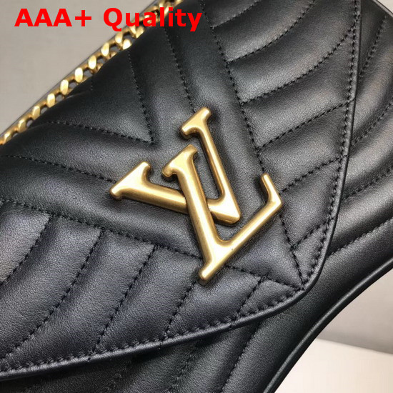 Louis Vuitton New Wave Chain Bag MM Black New Wave Leather Replica