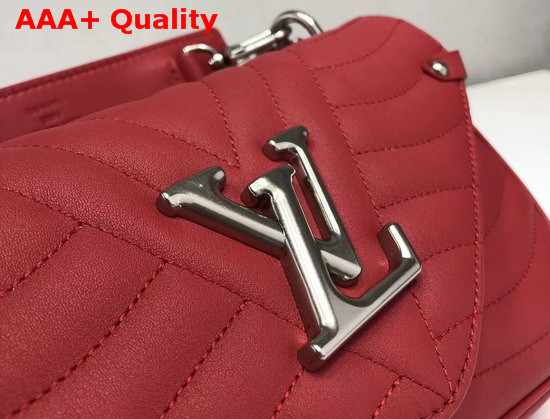 Louis Vuitton New Wave Chain Bag MM Red Smooth Calf Leather Replica