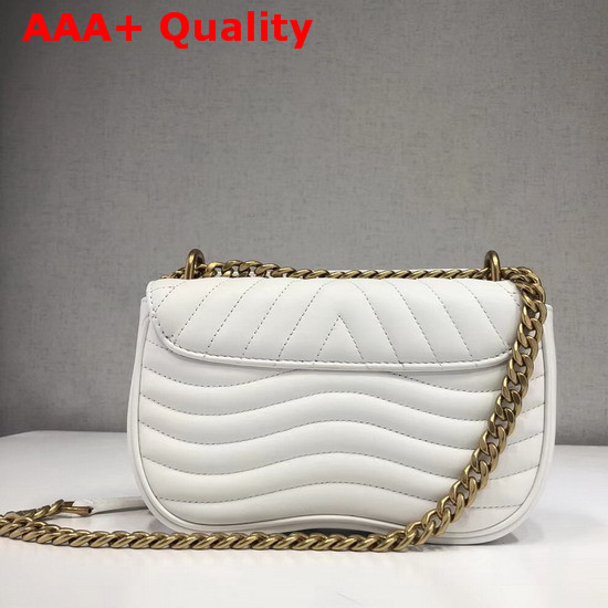 Louis Vuitton New Wave Chain Bag MM White Smooth Calf Leather Replica