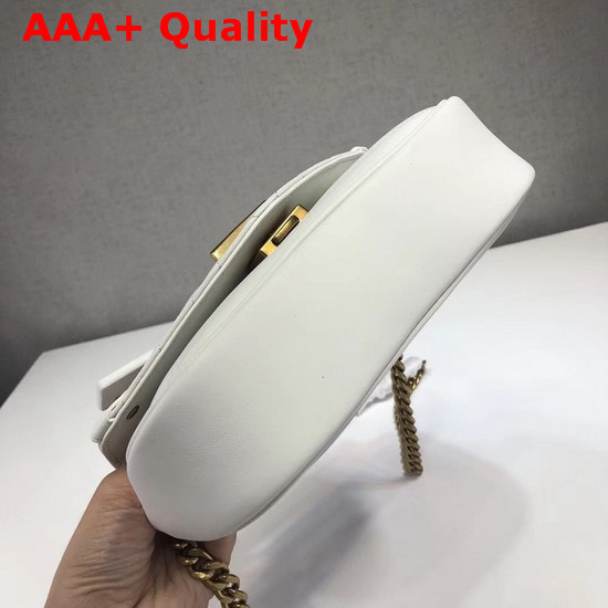 Louis Vuitton New Wave Chain Bag MM White Smooth Calf Leather Replica