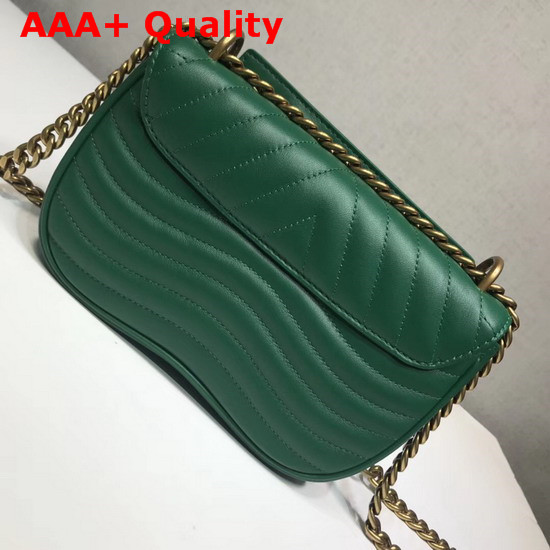 Louis Vuitton New Wave Chain Bag PM Green Smooth Calf Leather Replica