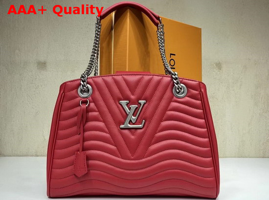 Louis Vuitton New Wave Chain Tote New Wave Leather Red M51497 Replica