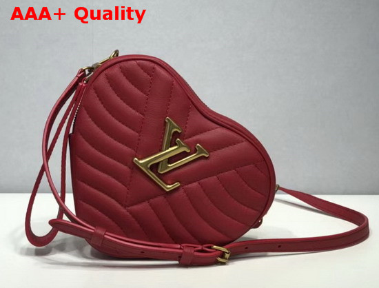 Louis Vuitton New Wave Heart Bag Scarlet Red Quilted Calf Leather M52794 Replica