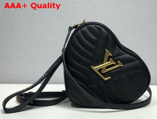 Louis Vuitton New Wave Heart Bag in Black Quilted Calf Leather M52796 Replica