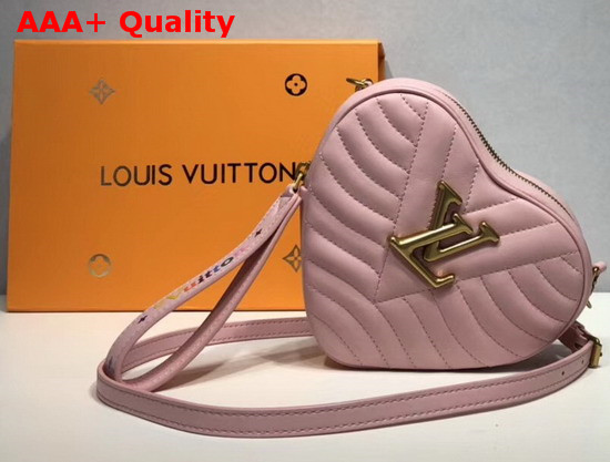 Louis Vuitton New Wave Heart Bag in Rose Pomettes Pink Smooth Calf Leather M53205 Replica