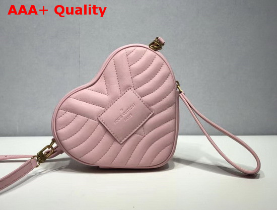 Louis Vuitton New Wave Heart Bag in Rose Pomettes Pink Smooth Calf Leather M53205 Replica