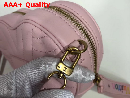 Louis Vuitton New Wave Heart Bag in Rose Pomettes Pink Smooth Calf Leather M53205 Replica