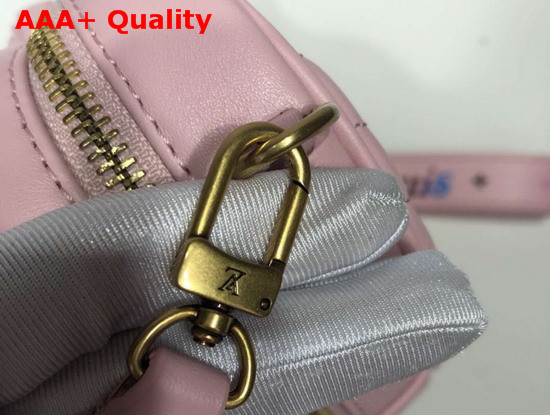 Louis Vuitton New Wave Heart Bag with LV Initials and LV Love Lock Story Symbols Rose Pomettes Pink M53205 Replica