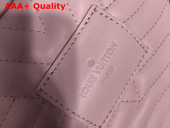 Louis Vuitton New Wave Heart Bag with LV Initials and LV Love Lock Story Symbols Rose Pomettes Pink M53205 Replica