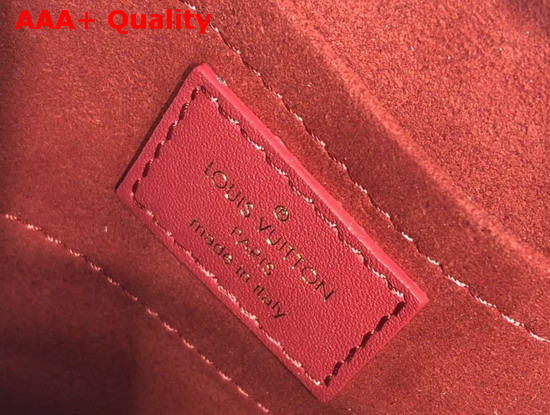 Louis Vuitton New Wave Heart Bag with LV Initials and LV Love Lock Story Symbols Scarlet Red M52794 Replica