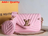 Louis Vuitton New Wave Multi Pochette Accessoires Pink Smooth Calf Leather Replica