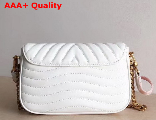 Louis Vuitton New Wave Multi Pochette Accessoires White Smooth Calf Leather Replica