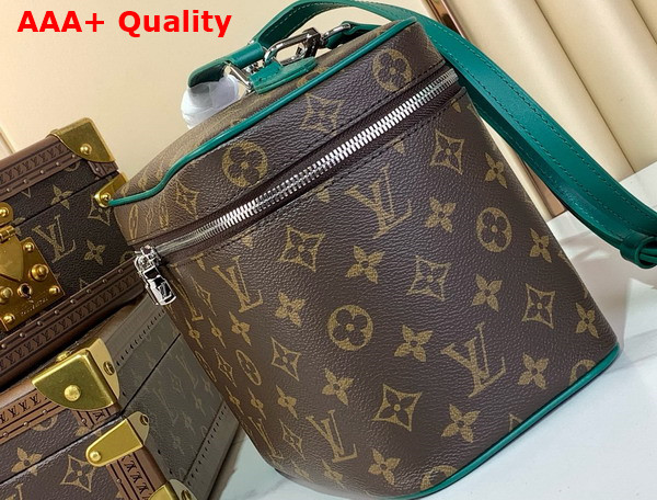 Louis Vuitton Nice BB Vanity Case Borneo Green Monogram Macassar Coated Canvas M12667 Replica