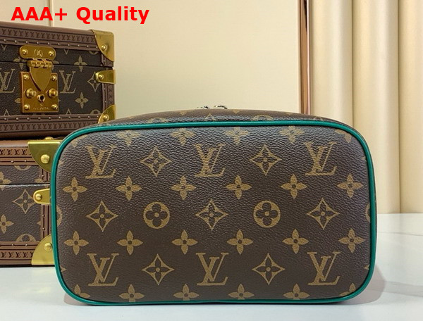 Louis Vuitton Nice BB Vanity Case Borneo Green Monogram Macassar Coated Canvas M12667 Replica