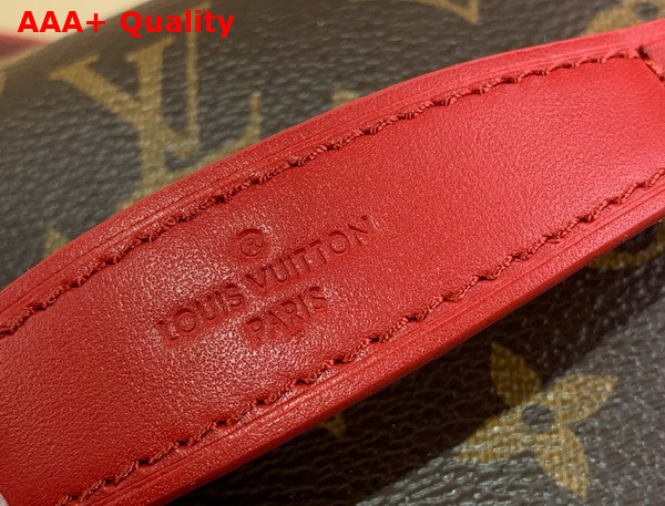 Louis Vuitton Nice BB Vanity Case Sari Red Monogram Macassar Coated Canvas M12671 Replica