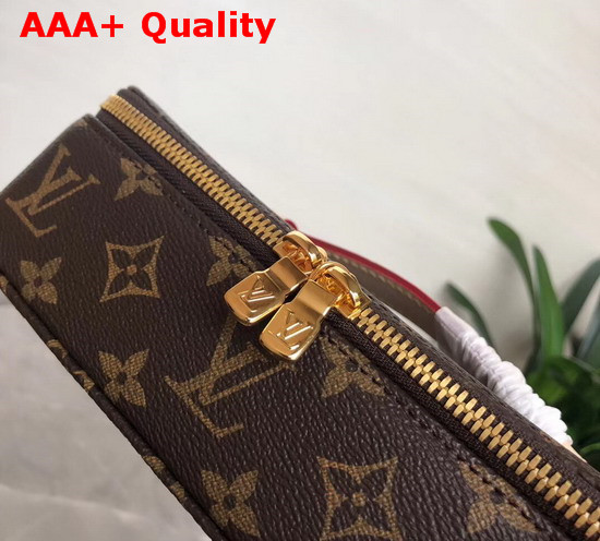 Louis Vuitton Nice Jewelry Case in Monogram Coated Canvas with Red Microfiber Lining M43449 Replica