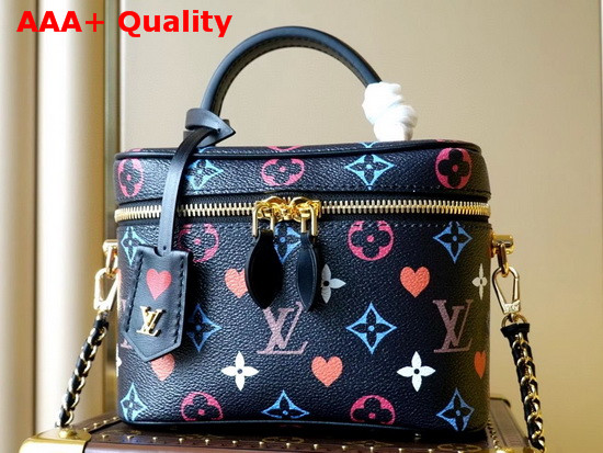 Louis Vuitton Nice Mini Beauty Case in Black Multicolor Monogram Canvas Replica