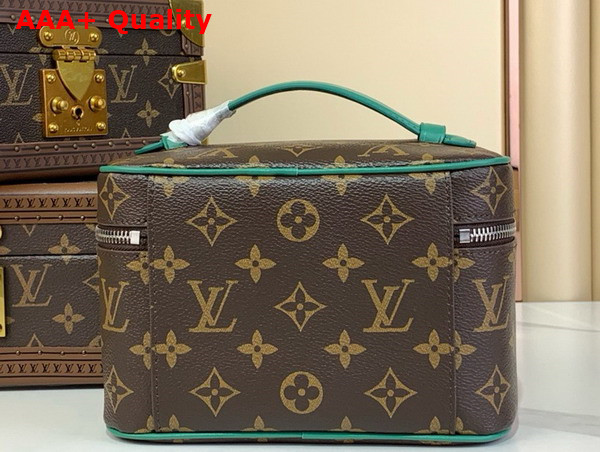 Louis Vuitton Nice Mini Borneo Green Monogram Macassar Coated Canvas Replica