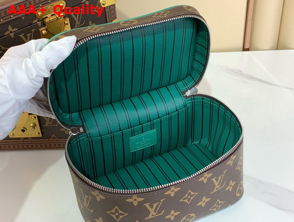 Louis Vuitton Nice Mini Borneo Green Monogram Macassar Coated Canvas Replica