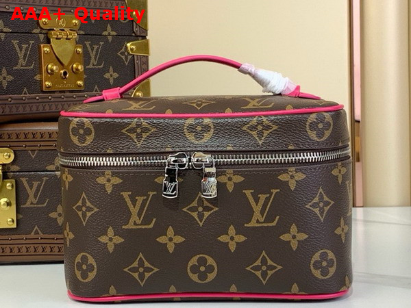 Louis Vuitton Nice Mini Pondichery Pink Monogram Macassar Coated Canvas M12650 Replica