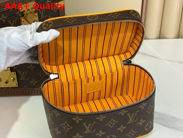 Louis Vuitton Nice Mini Safran Yellow Monogram Macassar Coated Canvas M12654 Replica