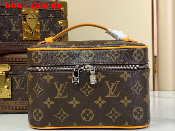 Louis Vuitton Nice Mini Safran Yellow Monogram Macassar Coated Canvas M12654 Replica