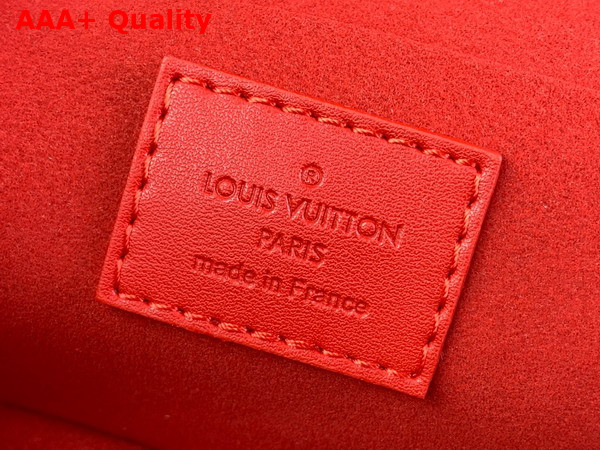 Louis Vuitton Nice Mini Toiletry Bag in Monogram Macassar Coated Canvas with Red Cowhide Leather Trim M46766 Replica